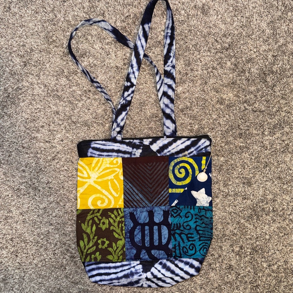 Multicolor Patchwork Tote Bag